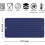 Silicone Dish Drying Mat 12 x 6 in Deep Blue 1