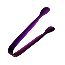 Pince à glaçons en acier inoxydable violet (1 pièce)