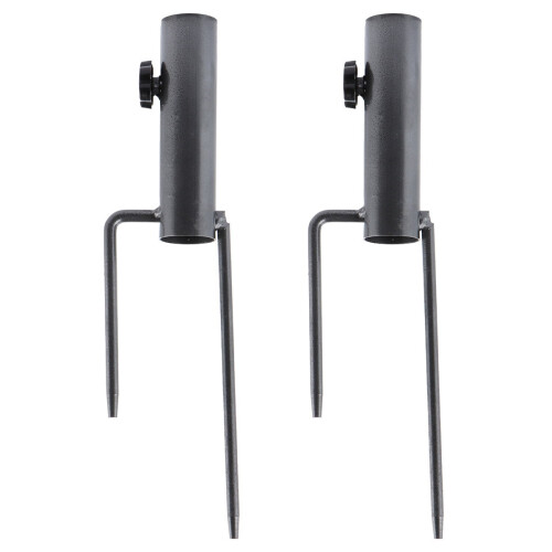 Base para guarda-sol de pátio em metal resistente (pacote com 2)