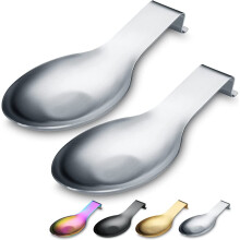 Stainless Steel Spoon Rest Set 2 Pack