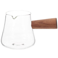 110ml Glass Espresso Pitcher with Wooden Handle