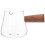 110ml Glass Espresso Pitcher with Wooden Handle 1