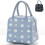 Draagbare thermische lunchtas, groot formaat, blauw, Oxford-stof 1