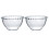 Clear Glass Beaded Fruit Bowl 2 Pack 1