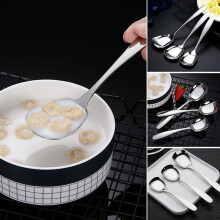 Set di 2 cucchiai da dessert in acciaio inossidabile Jacenvly