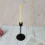 Wrought Iron Candle Holder Black 1 Piece 2