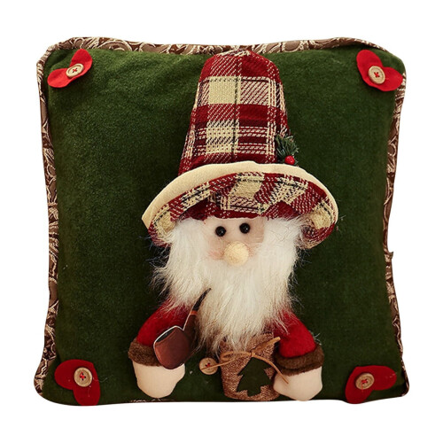 Conjunto de capas de almofada natalinas 45x45cm 1