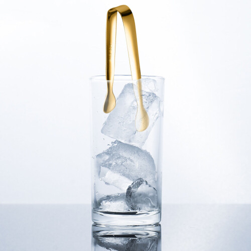 Pinces à glaçons en acier inoxydable doré (1 paire) 2