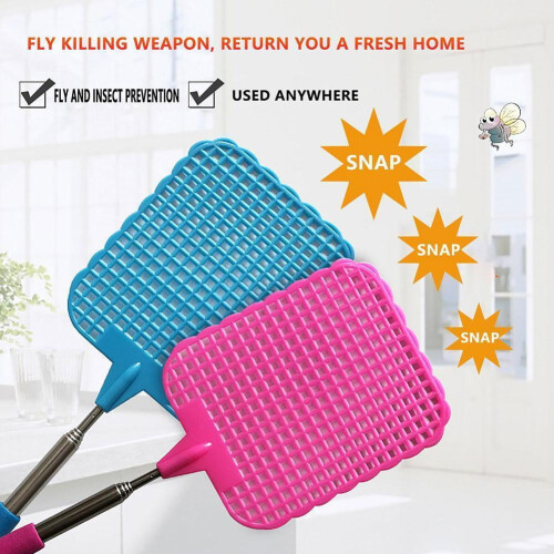 Extendable Fly Swatter Telescopic Bug Zapper Q3U0 1