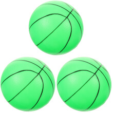 3Pcs Small Glow in The Dark Basketballs Lightweight PVC Kids Toy