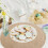 Wind Cotton ronde placemat geïsoleerd 38cm 4