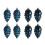 Glitter Pinecone Ornaments Orange 3.5 Inch 6PCS 4