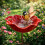 Elegant Bird Bath Stake Feeder Bowl for Outdoor Space Durable 2