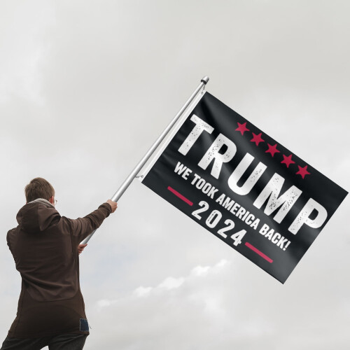 Trump 2024 Take America Back flag 4x6 ft double-sided 1
