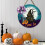 Halloween træ velkomstskilt orange sort vintage 4