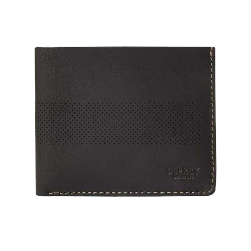 (One Size, Black) Osprey Arthur Perforated Leather Wallet