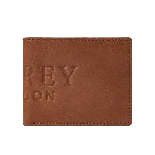 (One Size, Tan) Osprey Barker Bi-Fold Leather Everyday Wallet