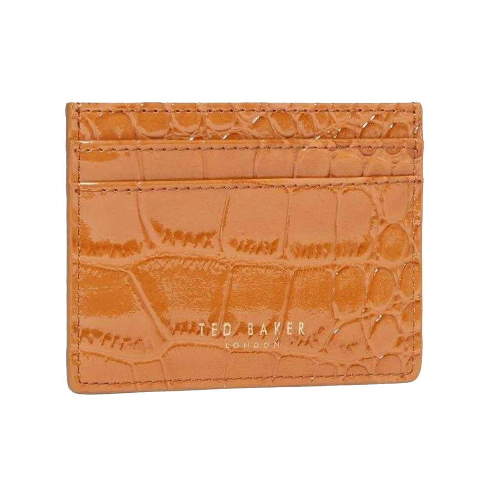 Ted Baker Crocodile Skin Leather Card Holder Multicoloured