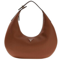 (One Size, Cognac) Guess 1981 Crescent Shaped Hobo Bag