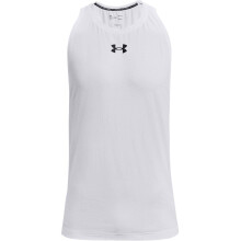 (XXL, White/Black) Under Armour Mens Baseline Tank Top