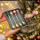 Conjunto de 4 colheres de Natal em aço inoxidável 5