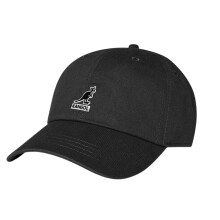 (One Size, Black) Kangol Unisex Adult Kangaroo Cotton Blend Baseball Cap