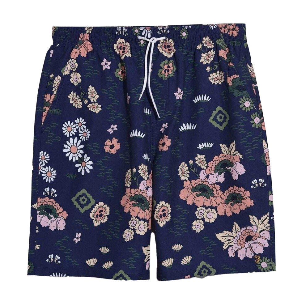 Farah Mens Colbert Floral Swim Shorts Multicoloured