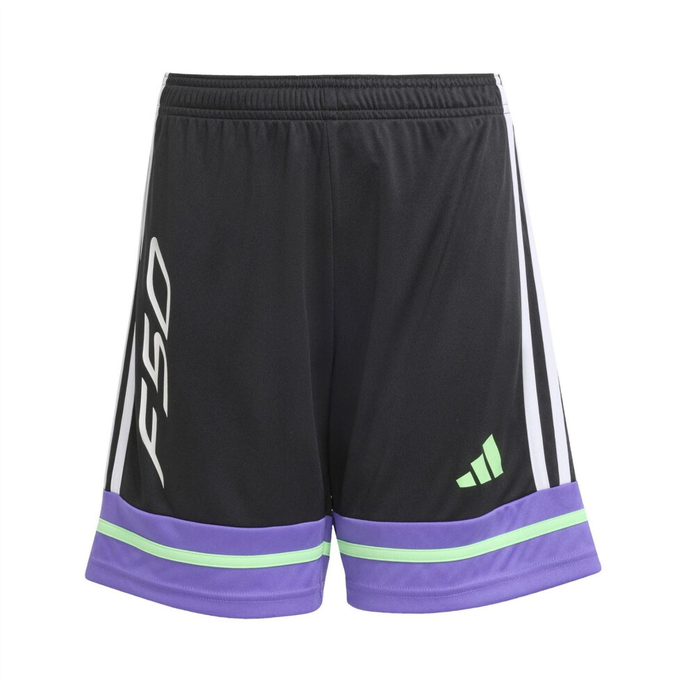 Adidas (13 Years, Black/Purple) Childrens/Kids F50 Drawstring Waist Shorts
