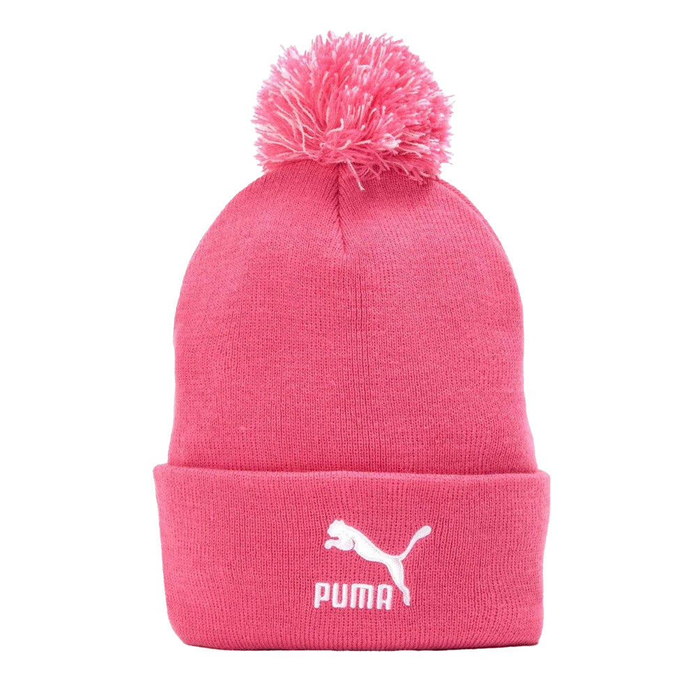 Puma Mens Core Pom Pom Knitted Beanie Pink