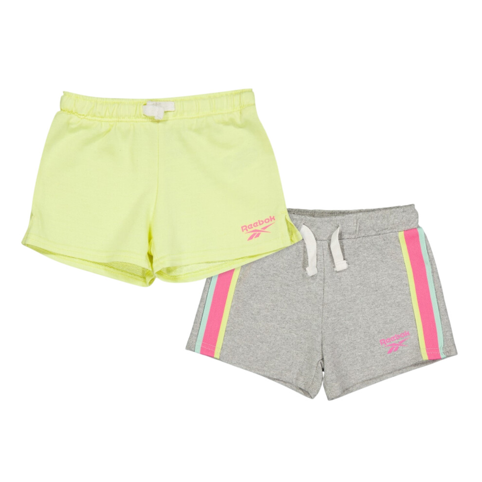 Reebok Girls Heather Shorts (Pack Of 2)