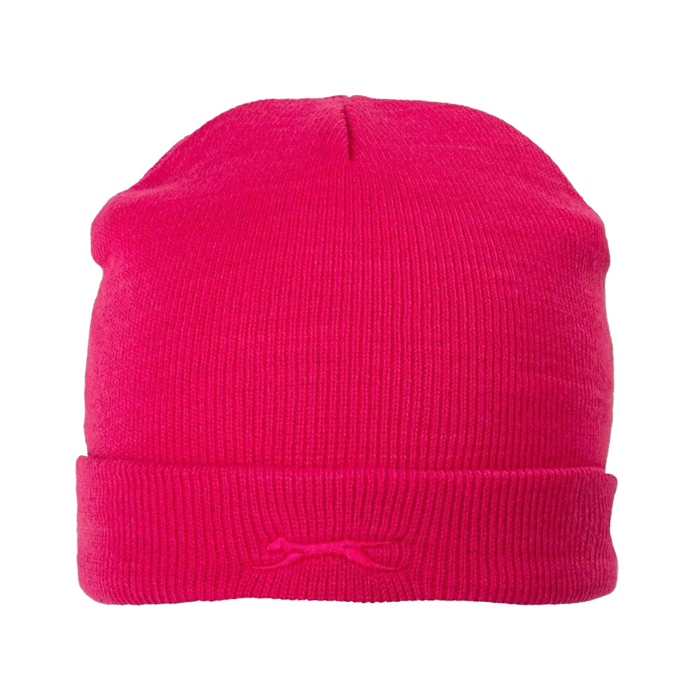 Slazenger (One Size, ) Childrens/Kids Embroidered Logo Acrylic Winter Beanie Pink