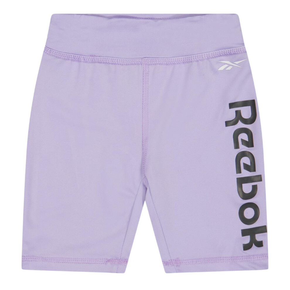 Reebok Girls Jersey Slim Cycling Shorts (Pack Of 2)
