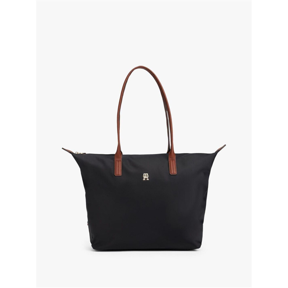 Tommy Hilfiger (One Size, ) Popette Monogram Nylon Tote Bag Black