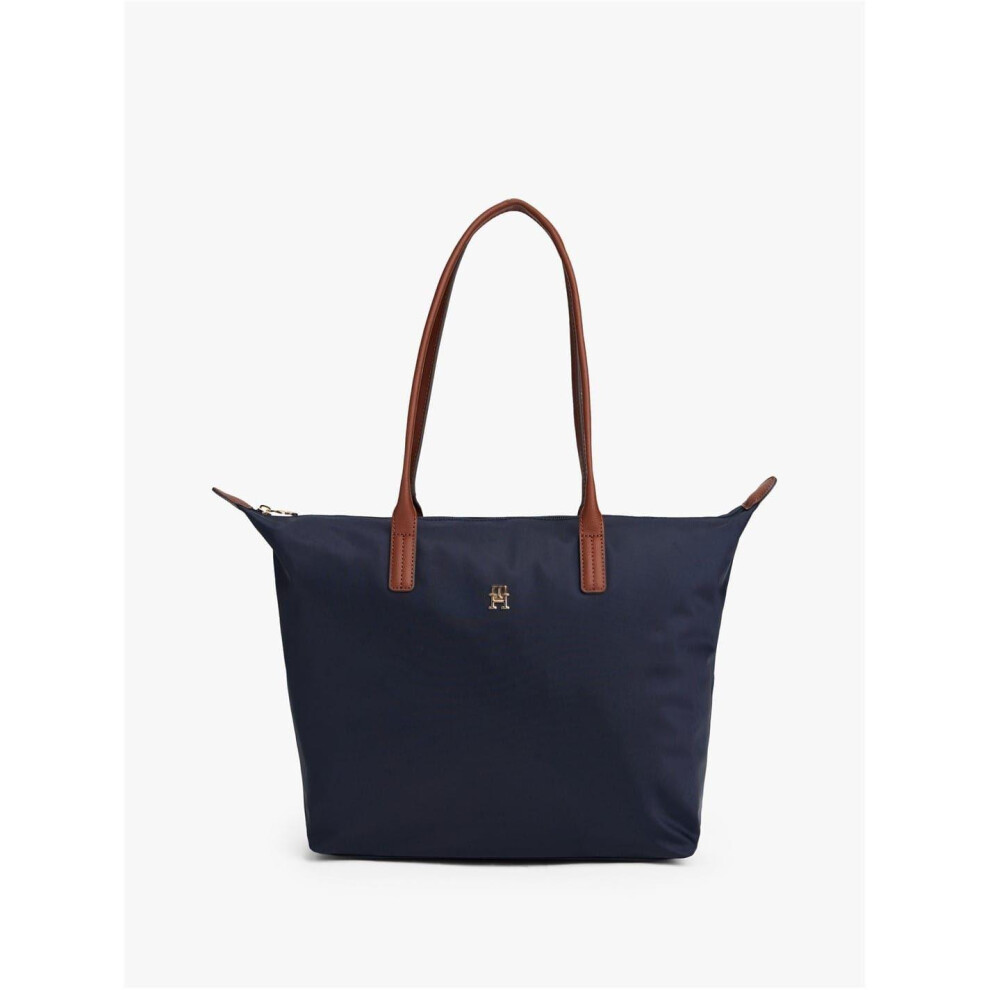 Tommy Hilfiger (One Size, Space ) Popette Monogram Nylon Tote Bag Blue