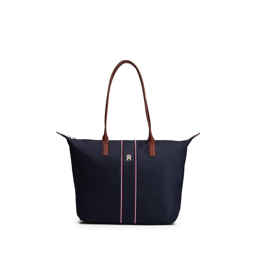 Tommy Hilfiger (One Size, ) Popette Monogram Nylon Tote Bag Blue