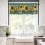 A-546 B Cottage Window Valance Sunflower Pattern 18x54 5