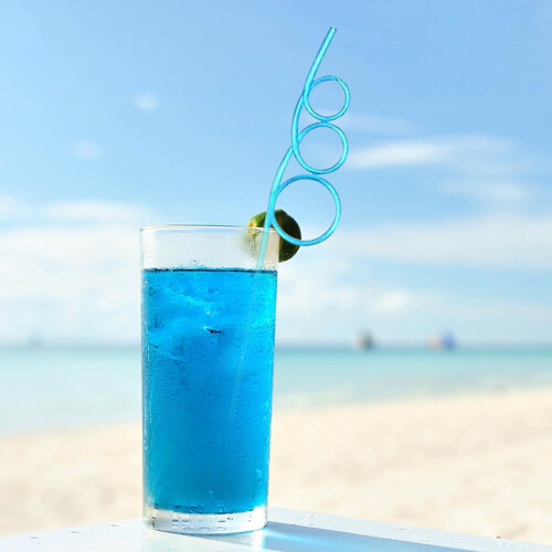 Xaoshaoyi rainbow plastic drinking straws 10 pcs 2