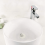 Bouchon de lavabo en caoutchouc blanc 4,4 cm 3