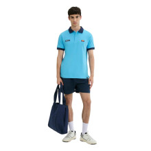(S, Blue/Navy) Ellesse Mens Lessepsia Logo Cotton Polo Shirt