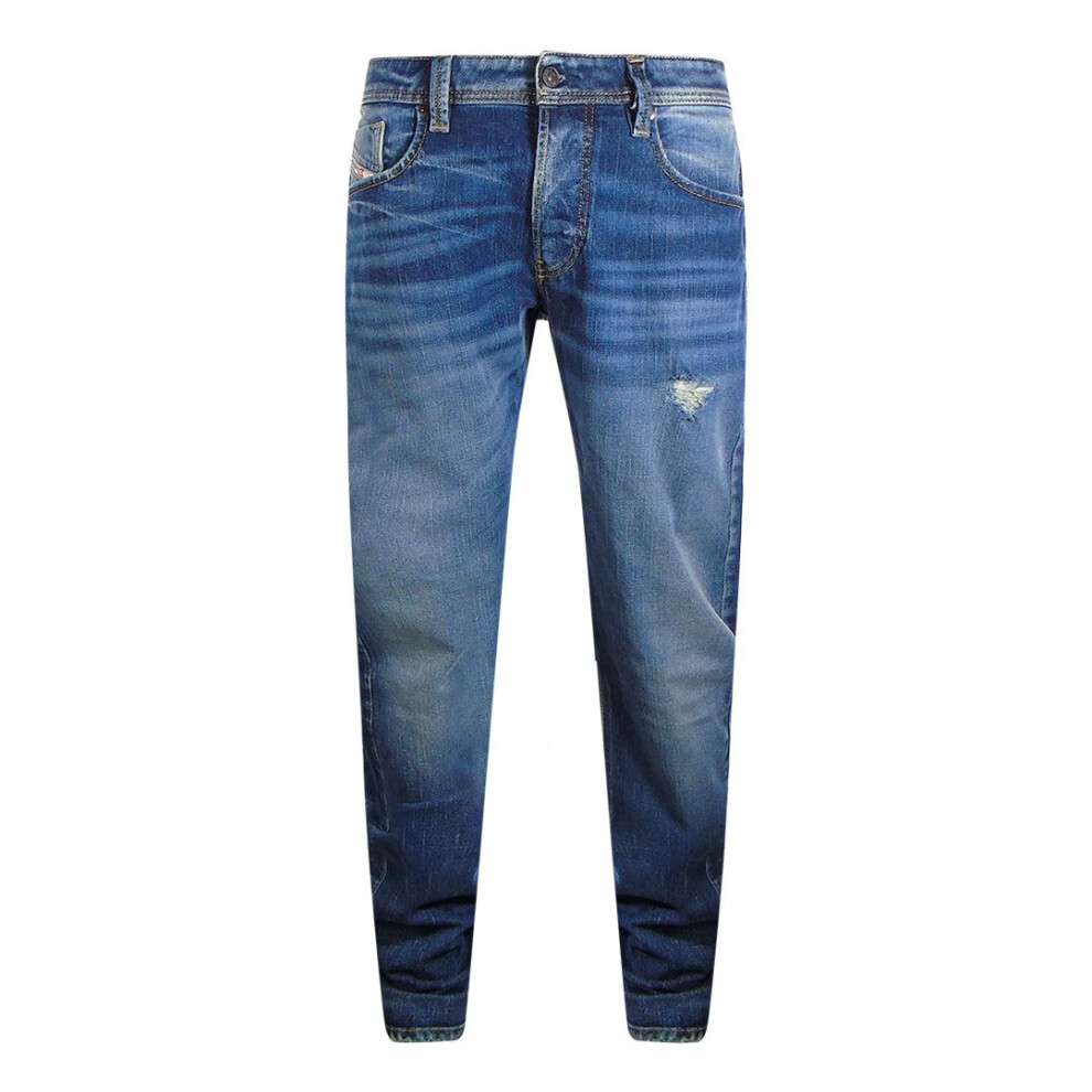 Diesel (33R, Dark ) Mens Larkee-X Denim Jeans Blue