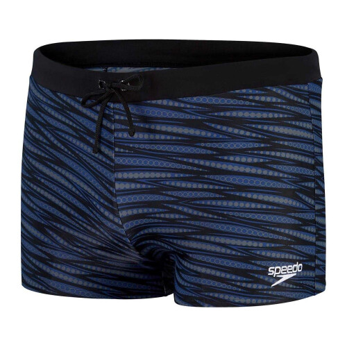 Speedo Speedo Mens Valmilton Wavy Pattern Slim Swimming Trunks