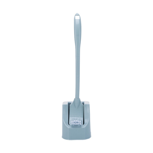Toilet Brush Set with Long Handle and Wall-Mounted Base