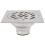 Stainless Steel Square Floor Drain Cover 100x100mm 1