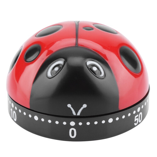 Keukentimer - Ladybug Keukentimer 60 minuten timer Mechanische opwindtimer Keukenkooktimer