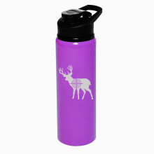 Gourde de sport/tasse de voyage 740 ml (25 oz) - Motif cerf - Violet