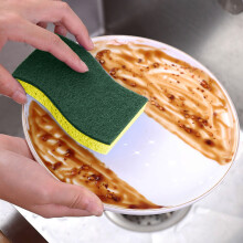 6-Piece Blue Wood Pulp Kitchen Cleaning Sponge