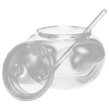 Pot à sel en verre avec couvercle pour usage en cuisine