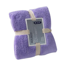 SHENGXINY bath towel soft large 36 x 80 cm purple