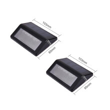 Xubond LED Solar Wand- en Trapverlichting Zwart 6-pack