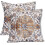 Μαξιλαροθήκες Boho σετ 16x16 ιντσών, καφέ ... 18x18 εκατοστά, 18 εκ. 1